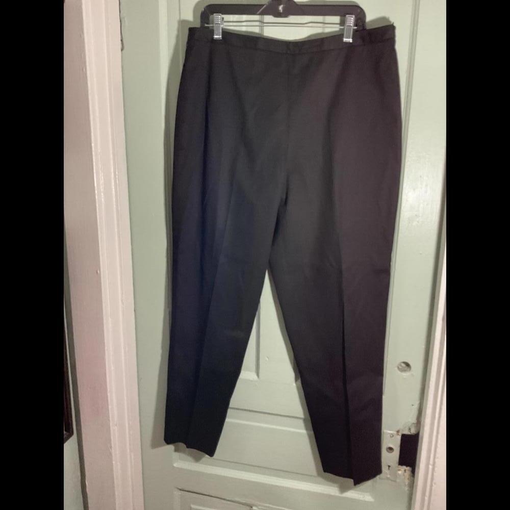 Talbots Vintage  Woman’s Side Zipper Black Twill Pants Size 16